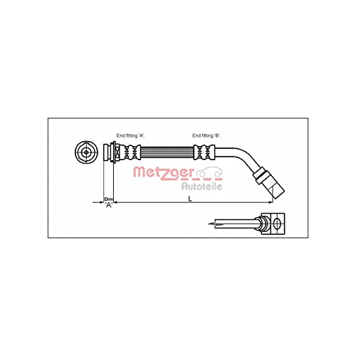 Metzger 4114751 Bremsschlauch von Metzger