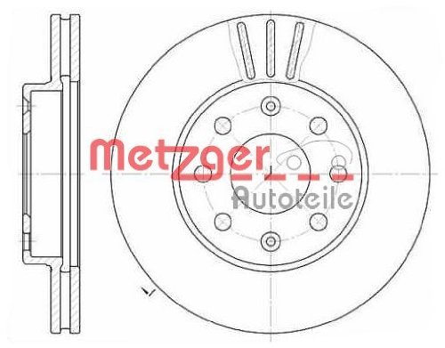 Metzger 6655.10 REMSA Bremsscheibe - (1 Stück) von Metzger