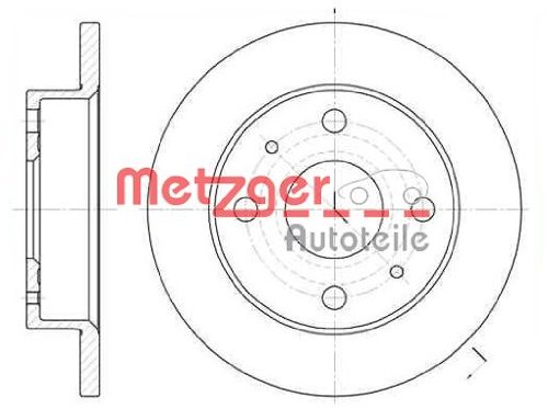 Metzger 6830.00 REMSA Bremsscheibe - (1 Stück) von Metzger