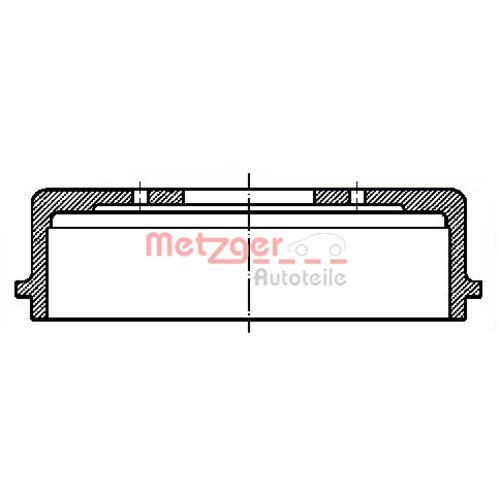 Metzger BT 640 Bremstrommel von Metzger