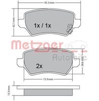 Metzger Bremsbeläge von Metzger