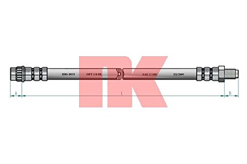 NK 853724 Bremsschlauch, Anzahl 1 von Metzger