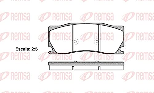 REMSA 1402.00 Bremsbeläge von Remsa