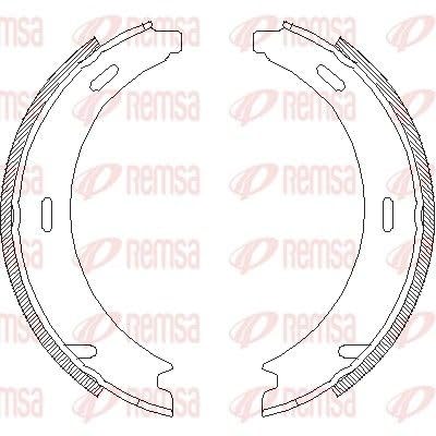 REMSA 4094.02 Bremsbacken und Zubehör von Metzger