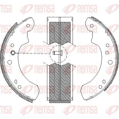 REMSA 4112.00 Bremsbacken und Zubehör von Remsa