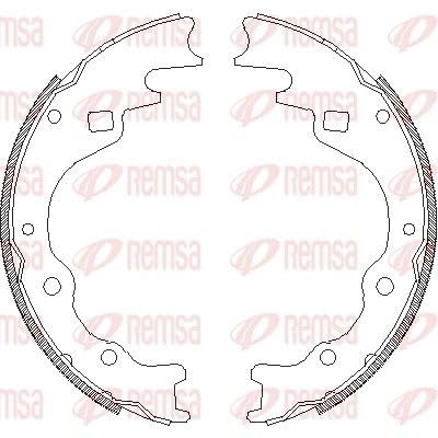 REMSA 4365.00 Bremsbacken und Zubehör von Metzger