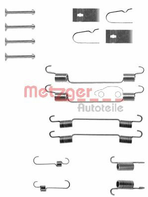 Zubehörsatz, Bremsbacken Hinterachse Metzger 105-0722 von Metzger