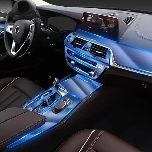 Meuoada Auto Interieur Mittelkonsole Transparent TPU PPF Schutzfolie Anti-Kratzer Reparaturfolie Zubehör für BMW G30 G31 Series5 2018-2021 (Style E für RHD) von Meuoada