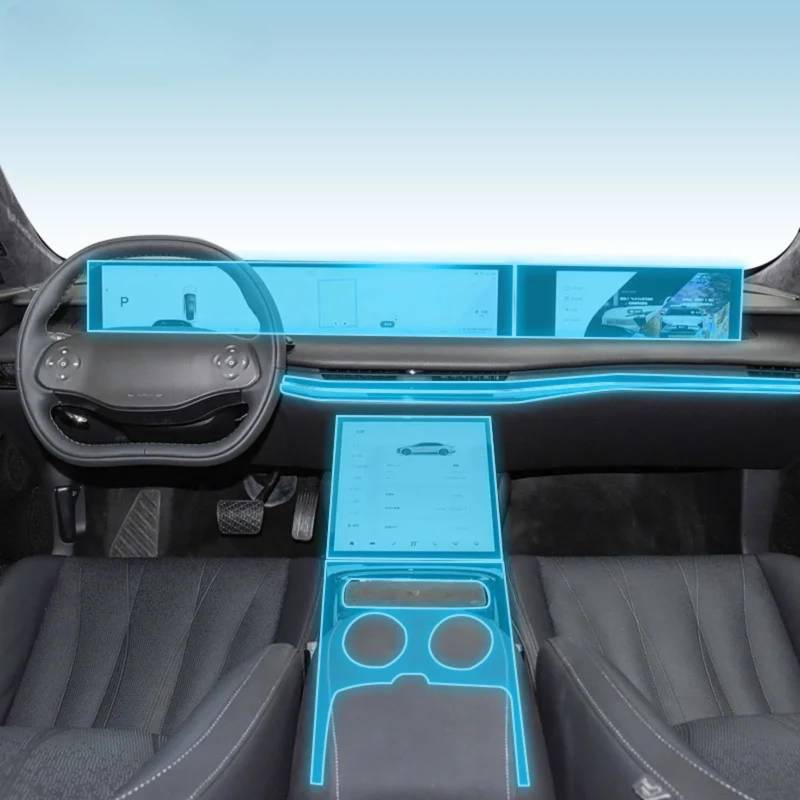 Meuoada Auto Interieur Mittelkonsole Transparent TPU PPF Schutzfolie Anti-Kratzer Reparaturfolie Zubehör für IM L7 2023-2025 (Stil A) von Meuoada