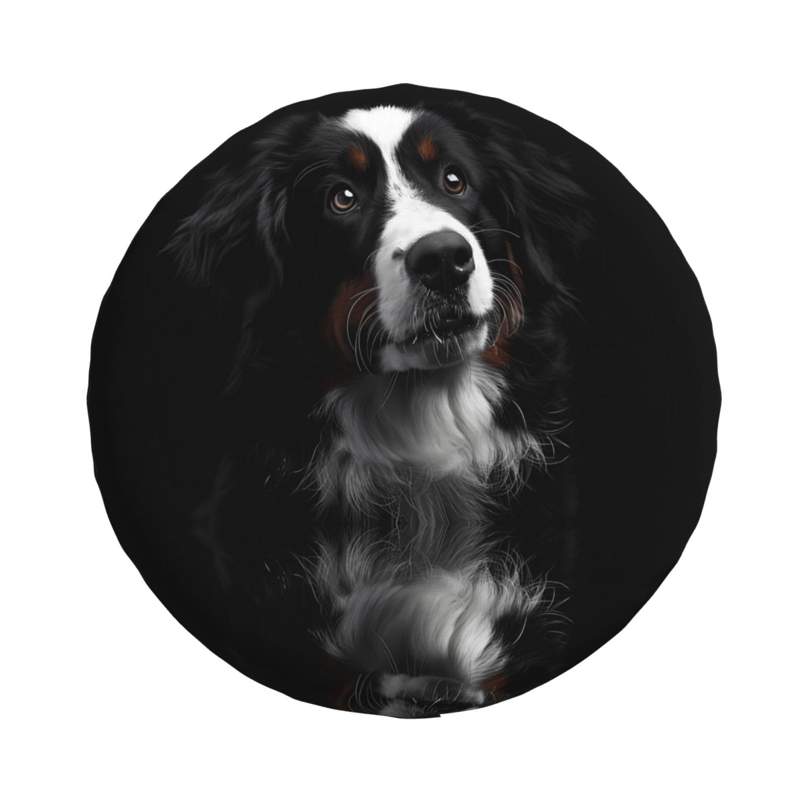 Mexpekil Ersatzreifenabdeckung, niedlicher Border Collie, universeller Reifenschutz für Jeep, SUV, Wohnmobil, Reise, Anhänger, Wohnmobil, LKW, 43,2 cm (17 Zoll), 80–83 cm, wetterfest von Mexpekil