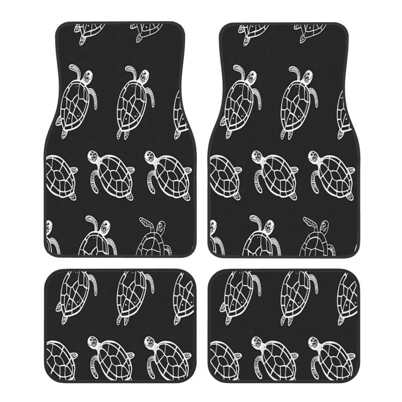 Mexpekil Ocean Sea Turtle Pattern Car Mats Set of 4 All Weather Universal Car Floor Mats Non Slip Waterproof Automotive Carpet Foot Mats for SUV Van Truck von Mexpekil