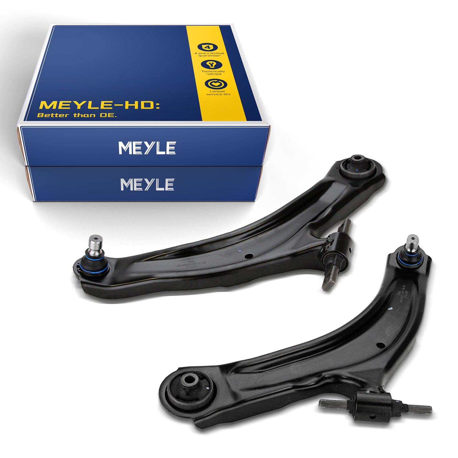 2x Original MEYLE HD 36-160500007/HD Querlenker Vorne Kompatibel mit Koleos I HY 2008-2019 X-Trail T31 2007-2013 Qashqai +2 I J10 JJ10E NJ10 2007-2013 von Meyle