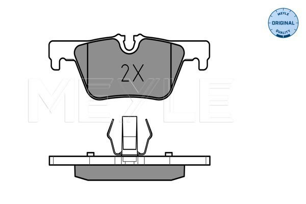 Bremsbelagsatz, Scheibenbremse Hinterachse Meyle 025 253 0717 von Meyle