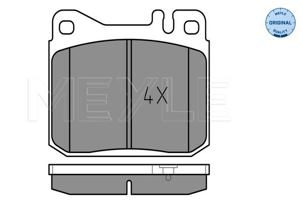Bremsbelagsatz, Scheibenbremse Vorderachse Meyle 025 203 9215 von Meyle