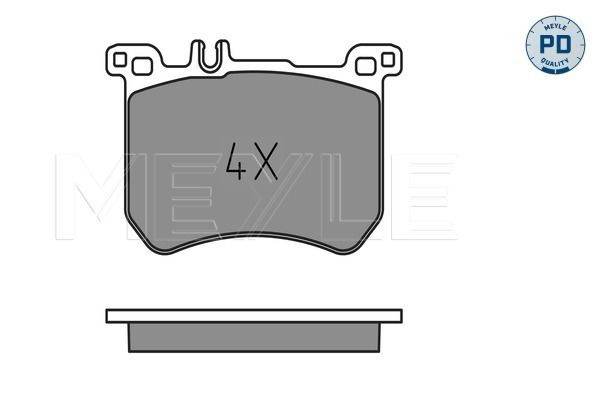Bremsbelagsatz, Scheibenbremse Vorderachse Meyle 025 251 8317/PD von Meyle