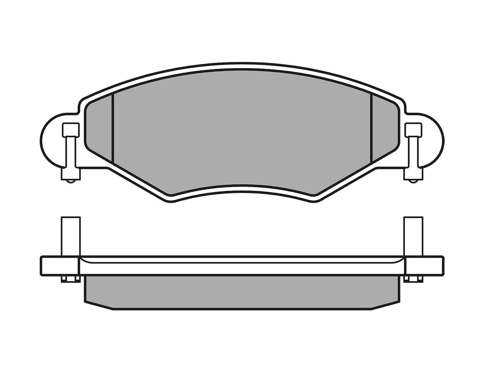 MEYLE 0252334017/PD Bremsbelagsatz, Scheibenbremse von Meyle