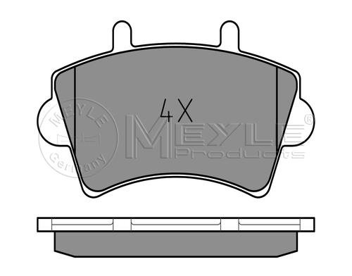 MEYLE 0252361318 Bremsbelagsatz, Scheibenbremse von Meyle