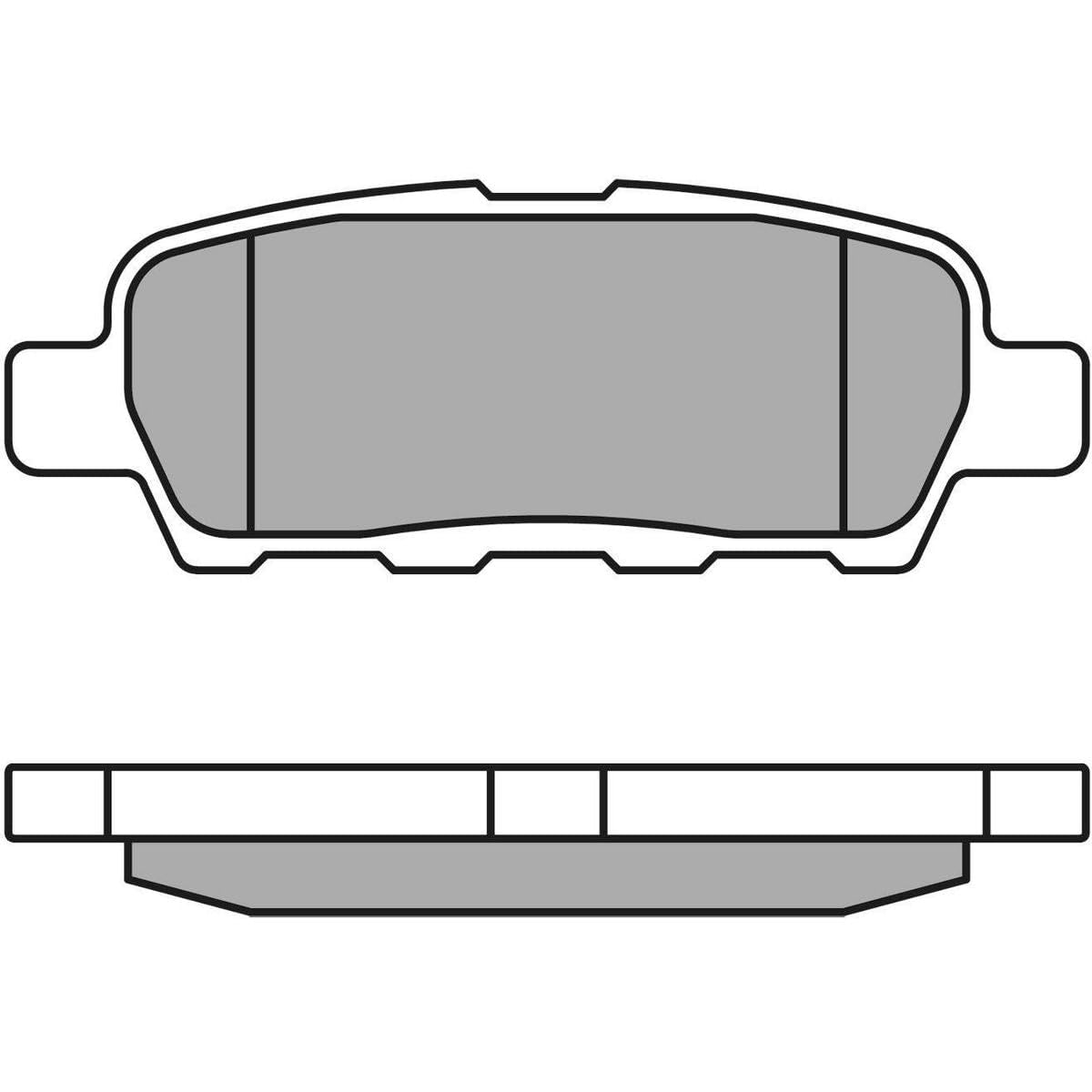 MEYLE 0252387114/W Bremsbelagsatz, Scheibenbremse von Meyle