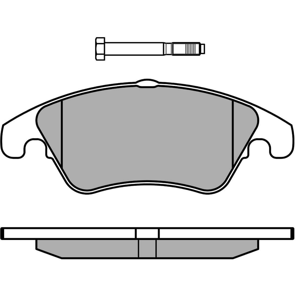 MEYLE 0252431019 Bremsbelagsatz, Scheibenbremse von Meyle