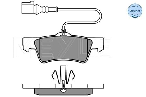MEYLE 0252436719/W Bremsbelagsatz, Scheibenbremse von Meyle