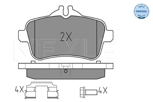 MEYLE 0252521516 Bremsbelagsatz, Scheibenbremse von Meyle