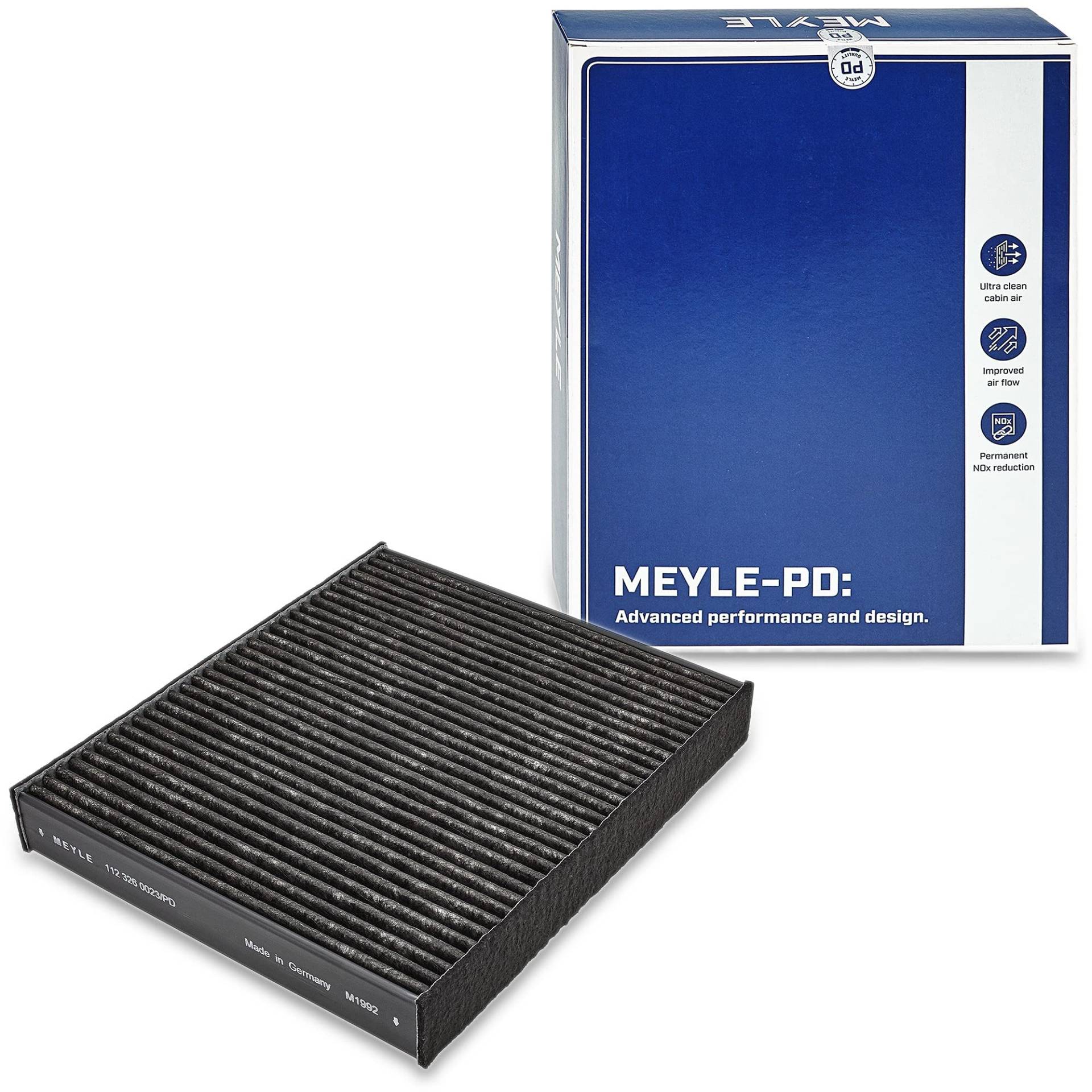 MEYLE PD POLLENFILTER Innenraumluftfilter Aktivkohle Pollen Filter NOx Reduktion von Meyle