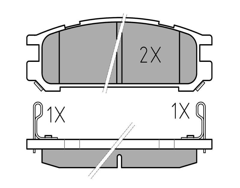 Meyle 025 217 0315/W Bremsbelagsatz, Scheibenbremse von Meyle