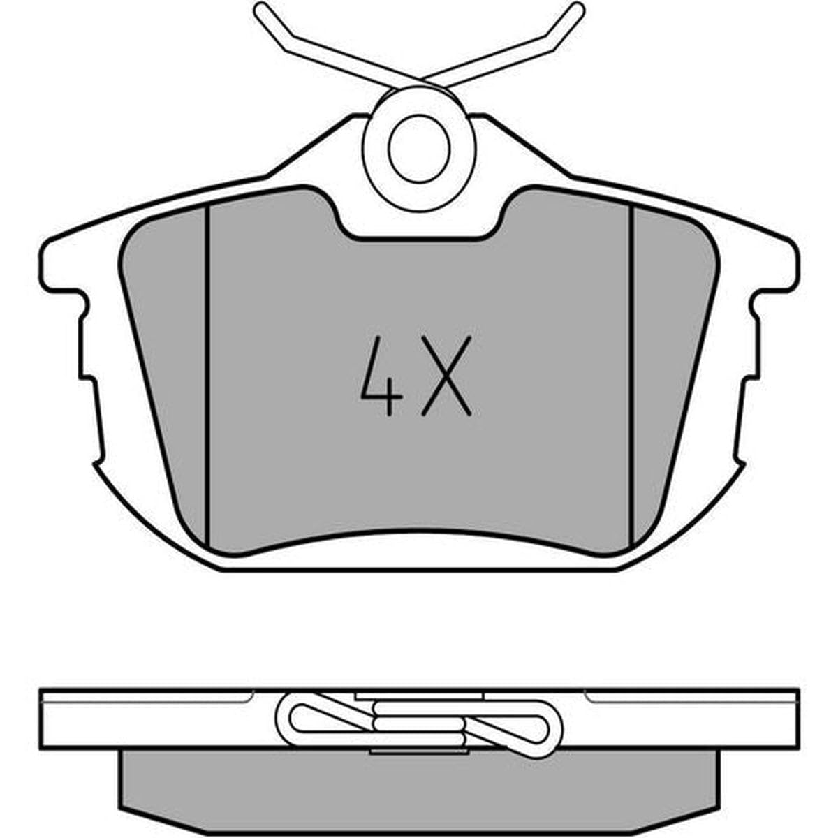 Meyle 025 218 6115 Bremsbelagsatz, Scheibenbremse von Meyle