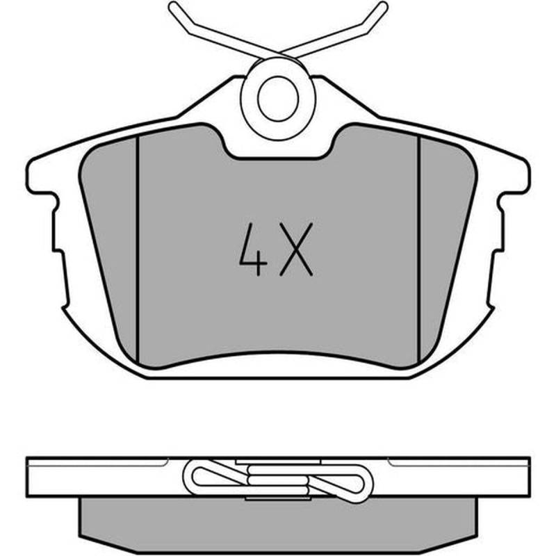 Meyle 025 218 6115 Bremsbelagsatz, Scheibenbremse von Meyle