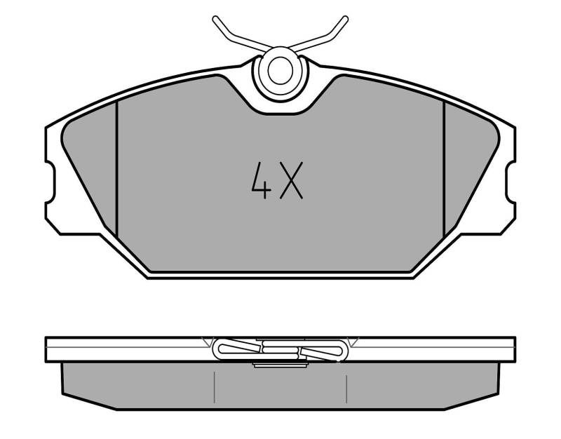 Meyle 025 231 7218 Bremsbelagsatz, Scheibenbremse von Meyle