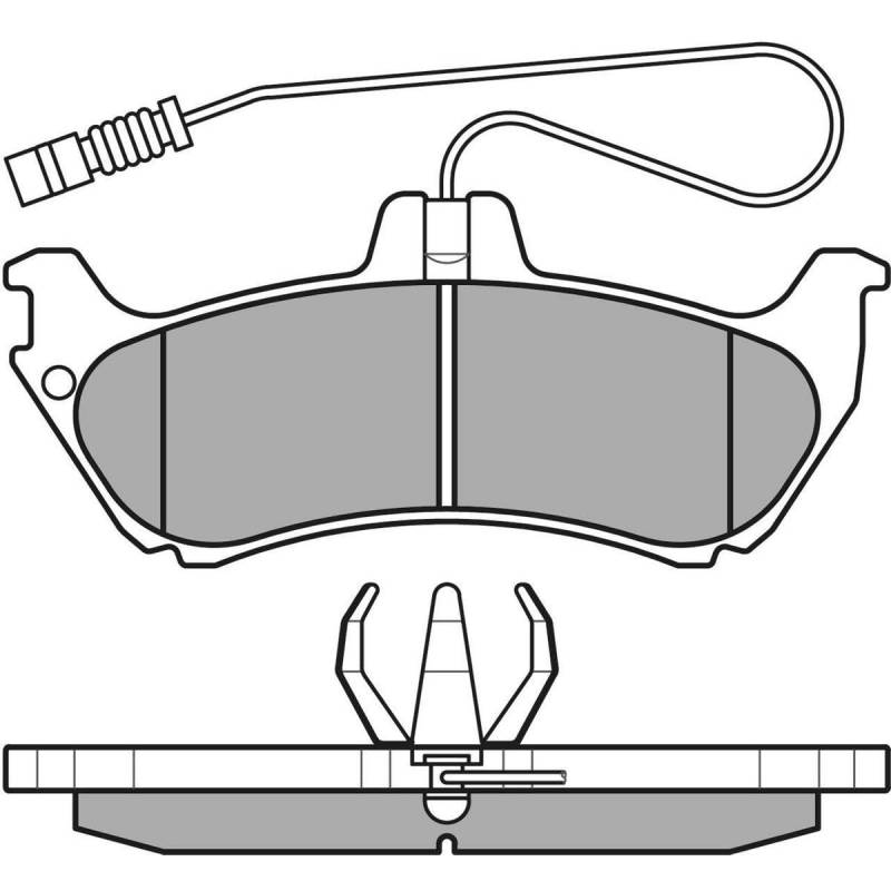 Meyle 025 231 9017/W Bremsbelagsatz, Scheibenbremse von Meyle