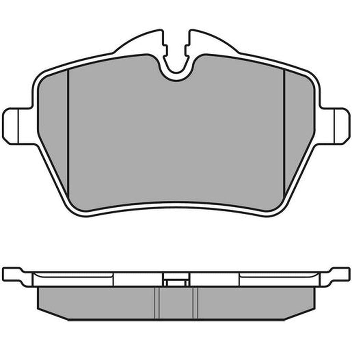 Meyle 025 239 8418 Bremsbelagsatz, Scheibenbremse von Meyle