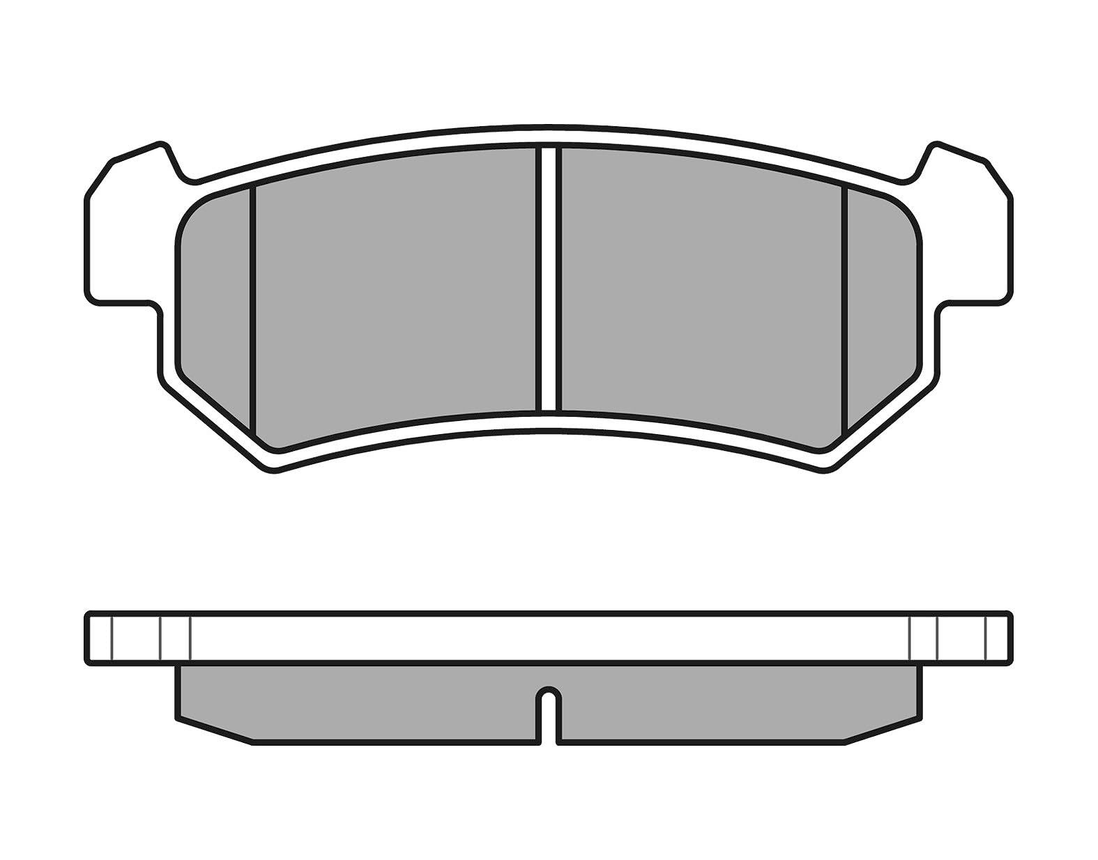 Meyle 025 240 7114 Bremsbelagsatz, Scheibenbremse von Meyle