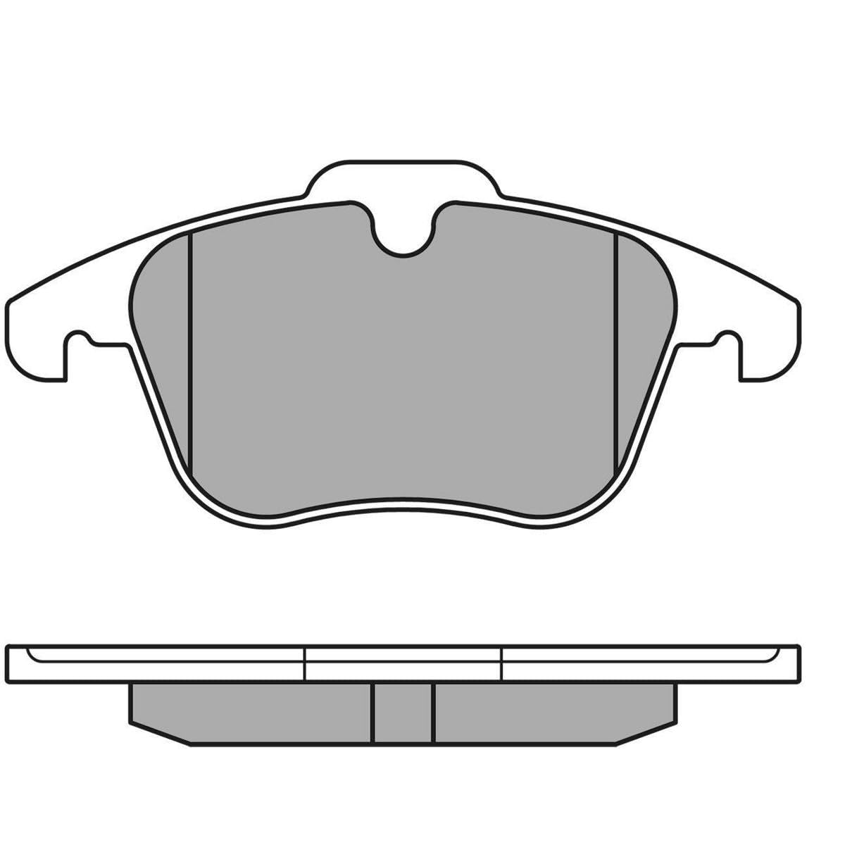 Meyle 025 241 2319 Bremsbelagsatz, Scheibenbremse von Meyle