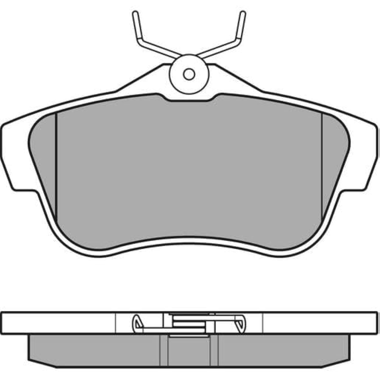 Meyle 025 245 7816 Bremsbelagsatz, Scheibenbremse von Meyle