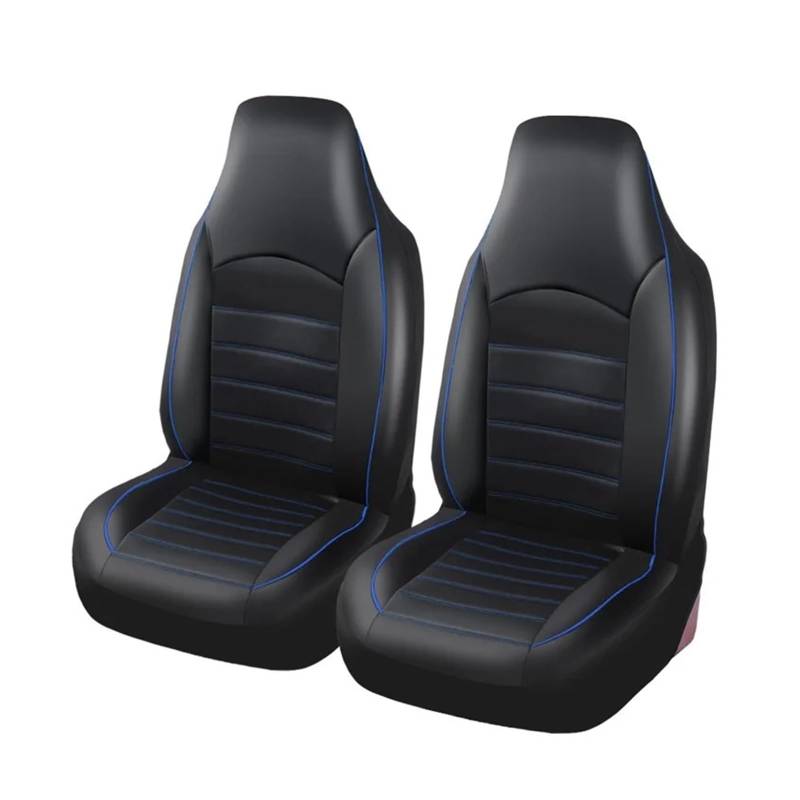 Autositzüberzug Für Peugeot 308 CC PU Leder Vorne Auto Sitzbezüge Hohe Eimer Auto Sitz Abdeckung Auto Innen Auto Schonbezüge(Blue-2Piece) von Mfibbmf