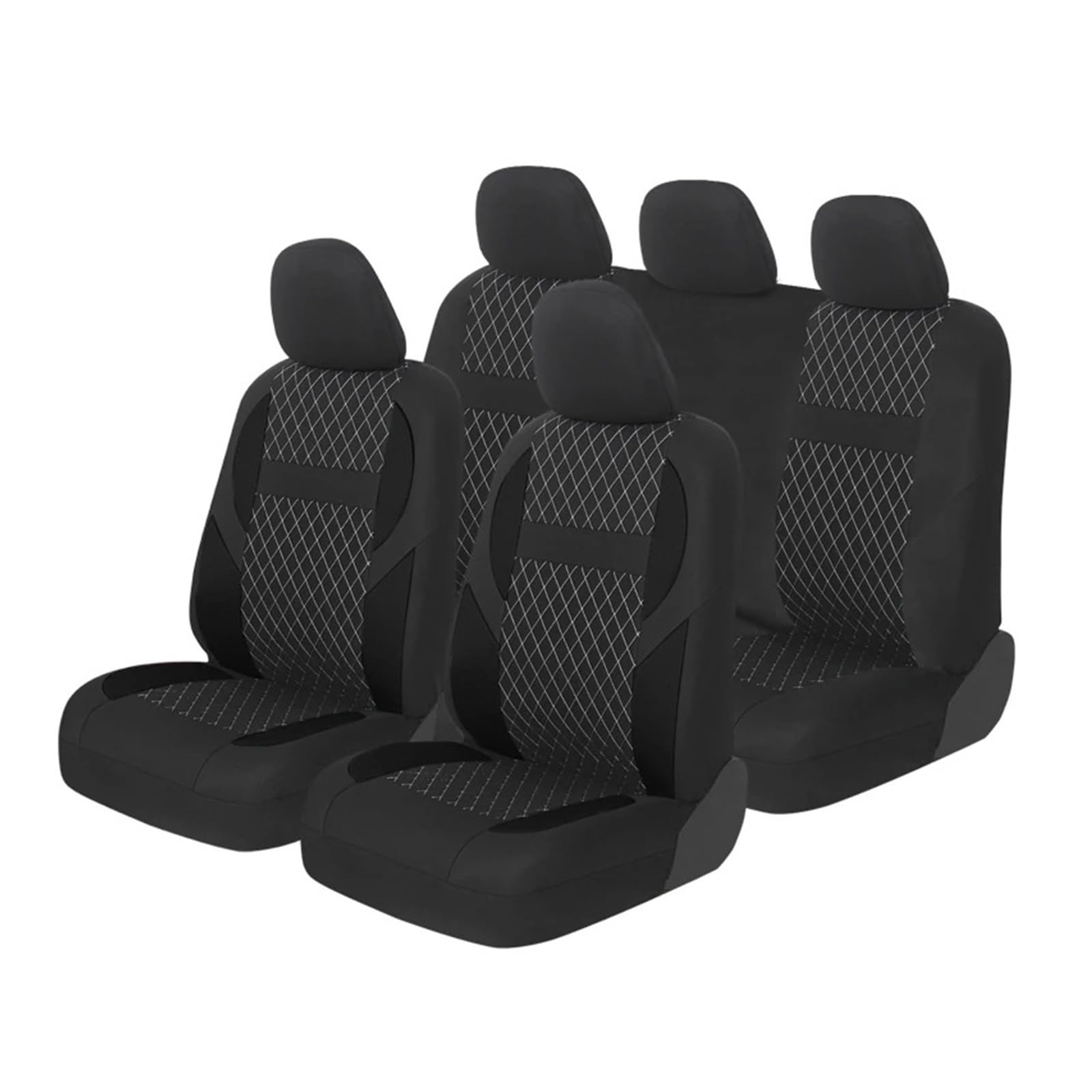 Autositzüberzug Für Skoda Für Octavia III Für Combi Komplettset Autositzbezüge Universal Frontteilschutz Passend Für Die Meisten Autos Auto Schonbezüge(Full Set Black) von Mfibbmf