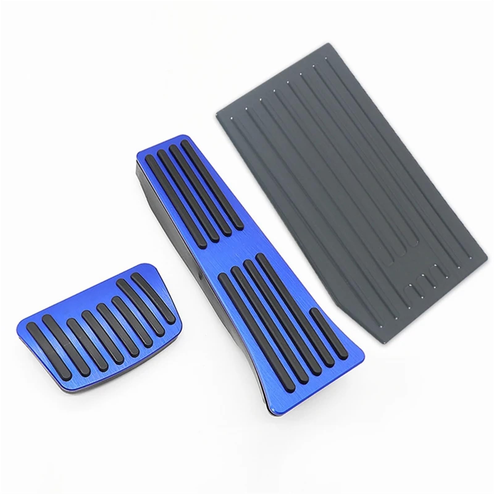 Bremse Pedalkappen Für Hyundai Für Tucson NX4 2021 2022 2023 2024 Auto Kraftstoff Beschleuniger Bremse Fuß Rest Pedal Nicht-slip Pad Pedalkappen(3pcs Black Blue) von Mfibbmf