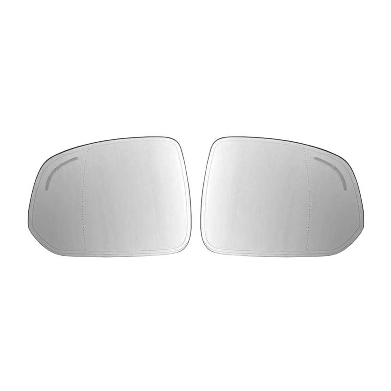 Mfibbmf Außenspiegel Glas Für Volvo XC90 2015 2016 2017 2018 2019 2020 2021 2022 Erhitzt Klar Rückansicht Seiten Spiegel Glas Objektiv Blind Spot Spiegelglas(1 Paar) von Mfibbmf