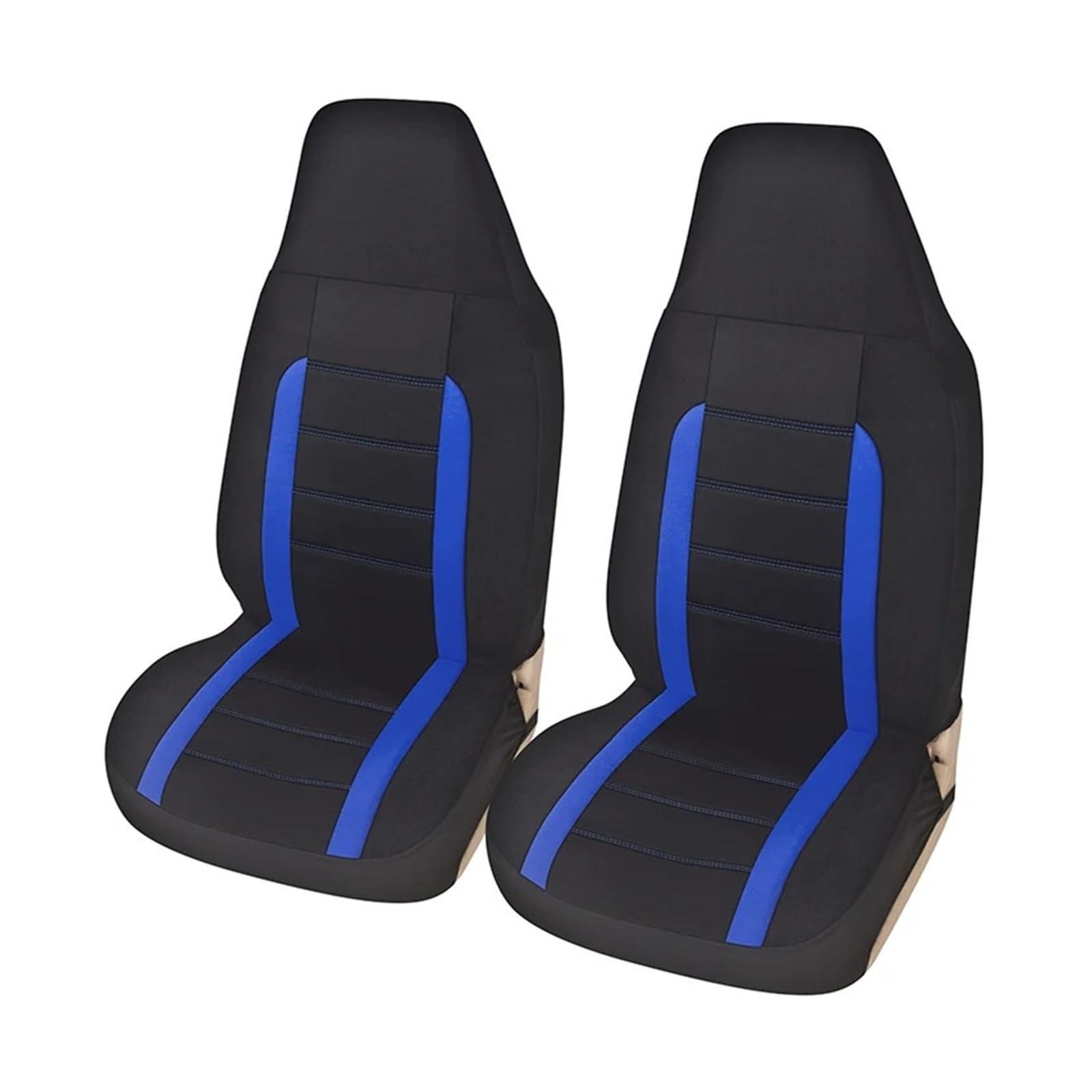 Mfibbmf Autositzüberzug Autositzbezüge Universell Passend Für 2 Stück Vorderschalensitze Passend Für Autos LKWs SUVs Vans Auto Schonbezüge(2Piece Front Blue) von Mfibbmf