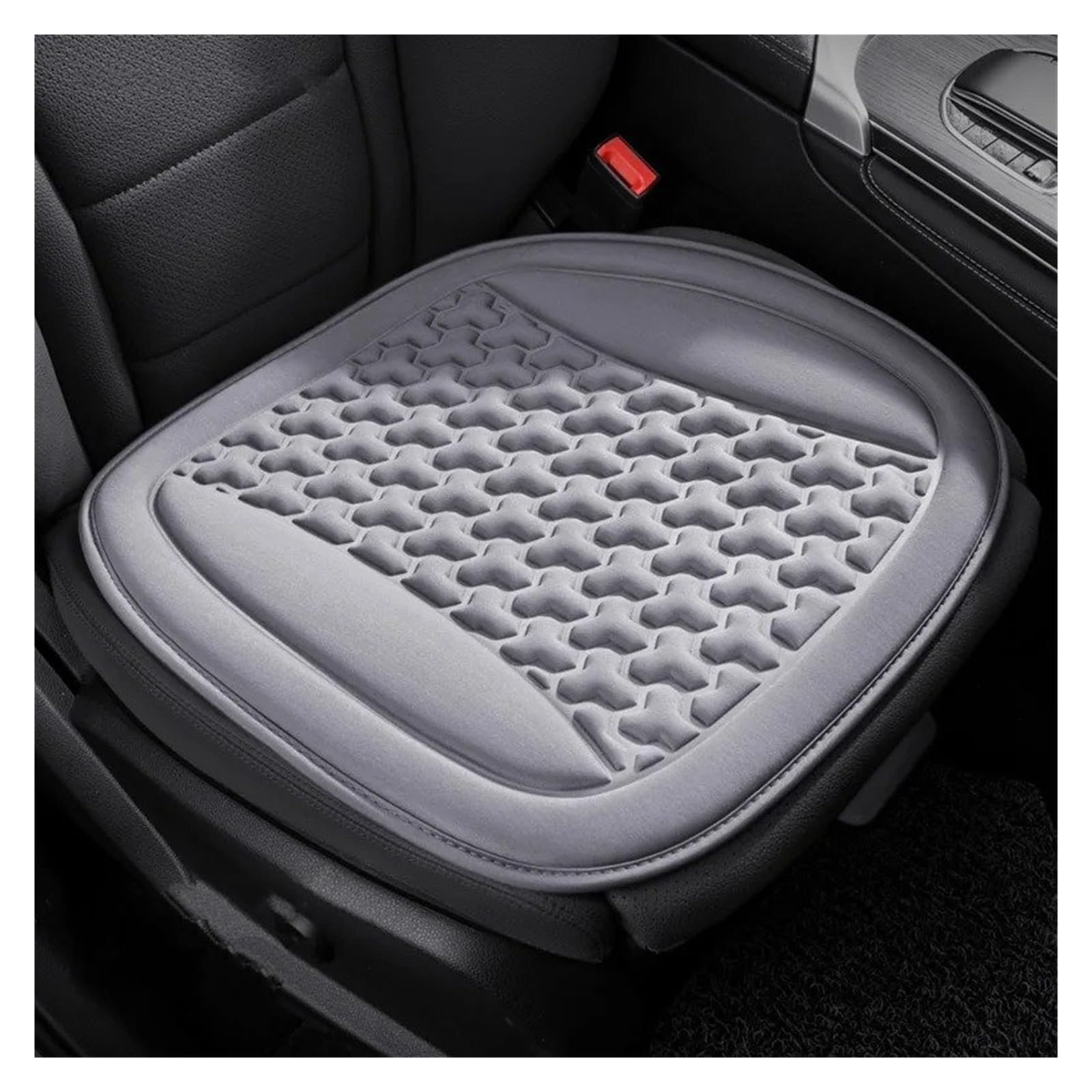 Mfibbmf Autositzüberzug Autositzbezug Schweißfest Autositzkissen Konvexes Design Für Wärmeableitung Universelles Auto-Stuhlmatten-Pad Auto Schonbezüge(Grey Seat Pad) von Mfibbmf