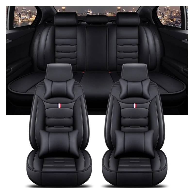 Mfibbmf Autositzüberzug Für 2er-Serie Alle Automodelle F22 F23 F44 F45 F46 G42 Universeller Autositzbezug Auto Schonbezüge(B-Black 5 Seat) von Mfibbmf