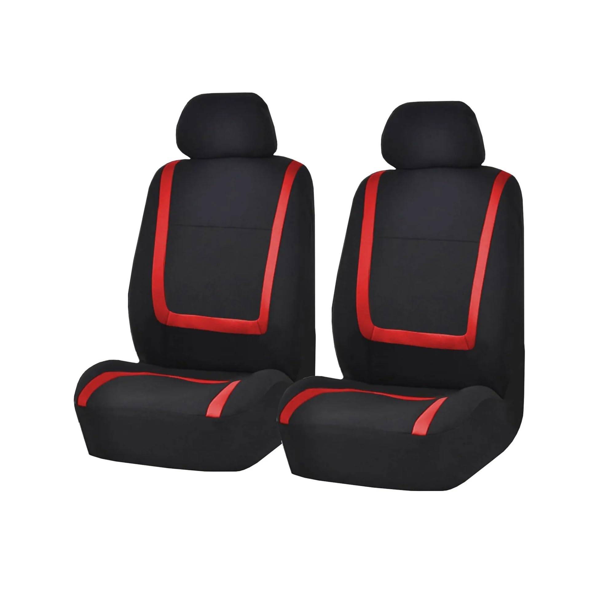 Mfibbmf Autositzüberzug Für Citroen Für C2 Für C3 Für C4 Für Kaktus Für C5 Für C4 Für Picasso Für C6 DS3 DS4 DS5 Auto Sitzbezüge Auto Schonbezüge(2Seats-Red) von Mfibbmf