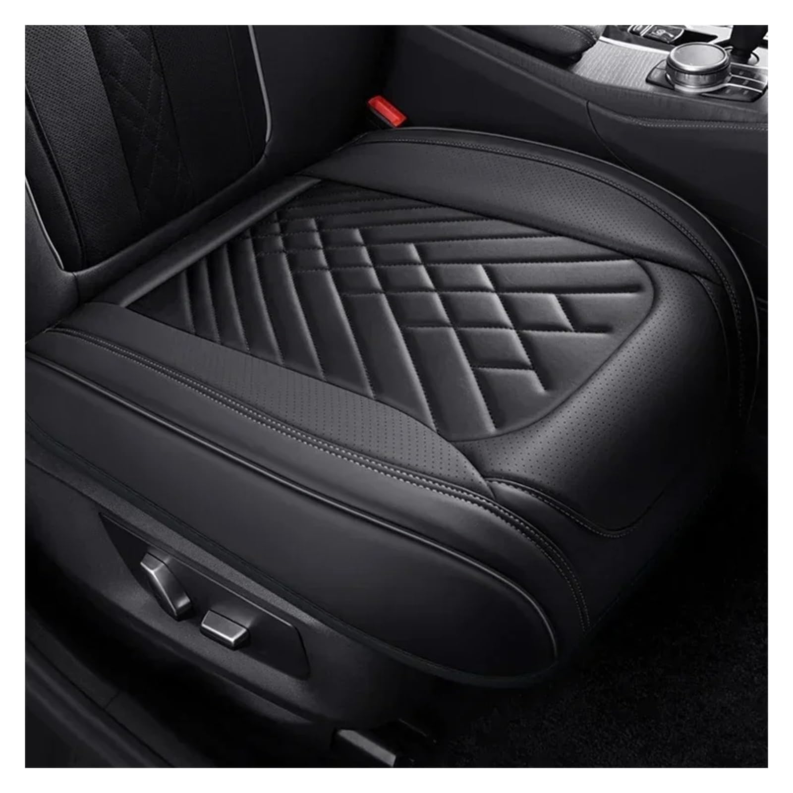 Mfibbmf Autositzüberzug Für E-KLASSE W210 W212 W213 C207 C238 Alle Automodelle Vollständiger Pu-Leder-Autositzbezug Auto Schonbezüge(Black 1 Seat) von Mfibbmf