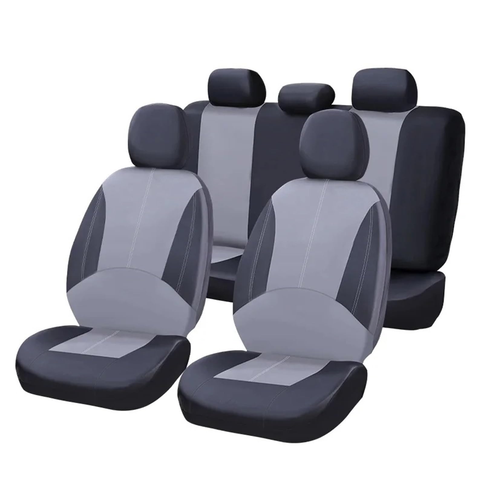 Mfibbmf Autositzüberzug Für Hyundai Für I40 PU Leder Komplettset Autositzbezüge Autoinnenausstattung Auto Schonbezüge(B-5 Piece) von Mfibbmf