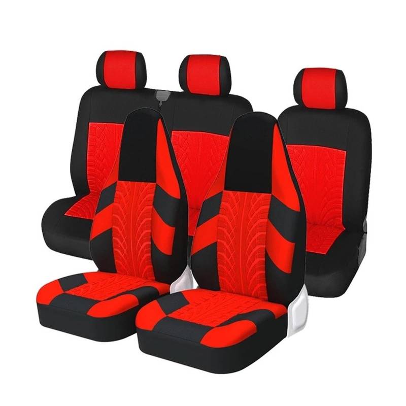 Mfibbmf Autositzüberzug Für Insignia A (G09) Autositzbezüge Eimer Komplettset Auto Schonbezüge(RED 5 Piece) von Mfibbmf