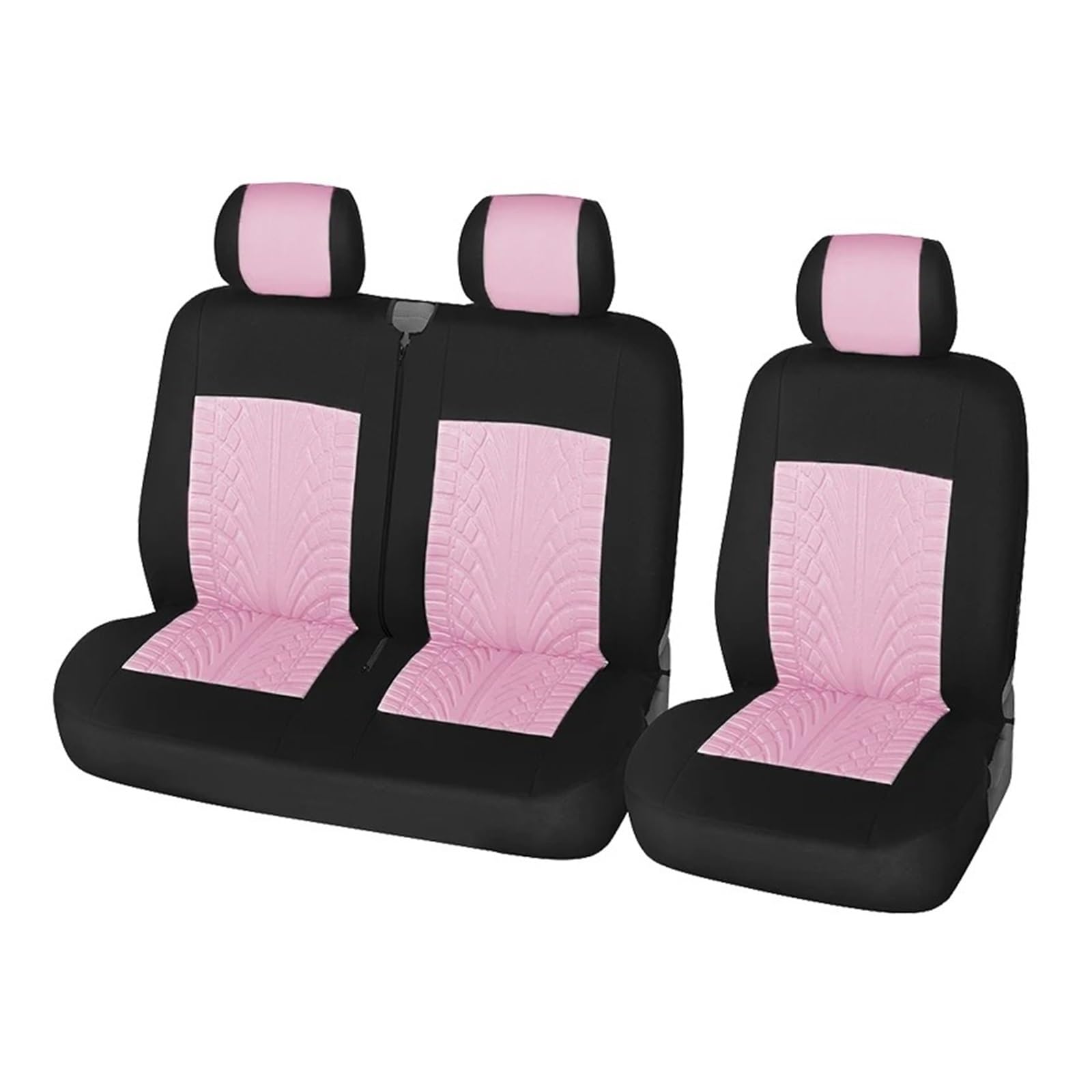 Mfibbmf Autositzüberzug Für Iveco Für Daily Universal 2+1 Sitzbezüge Autositzbezüge Schutz Für Transporter/Van Universal Autoplanen Auto Schonbezüge(PINK) von Mfibbmf