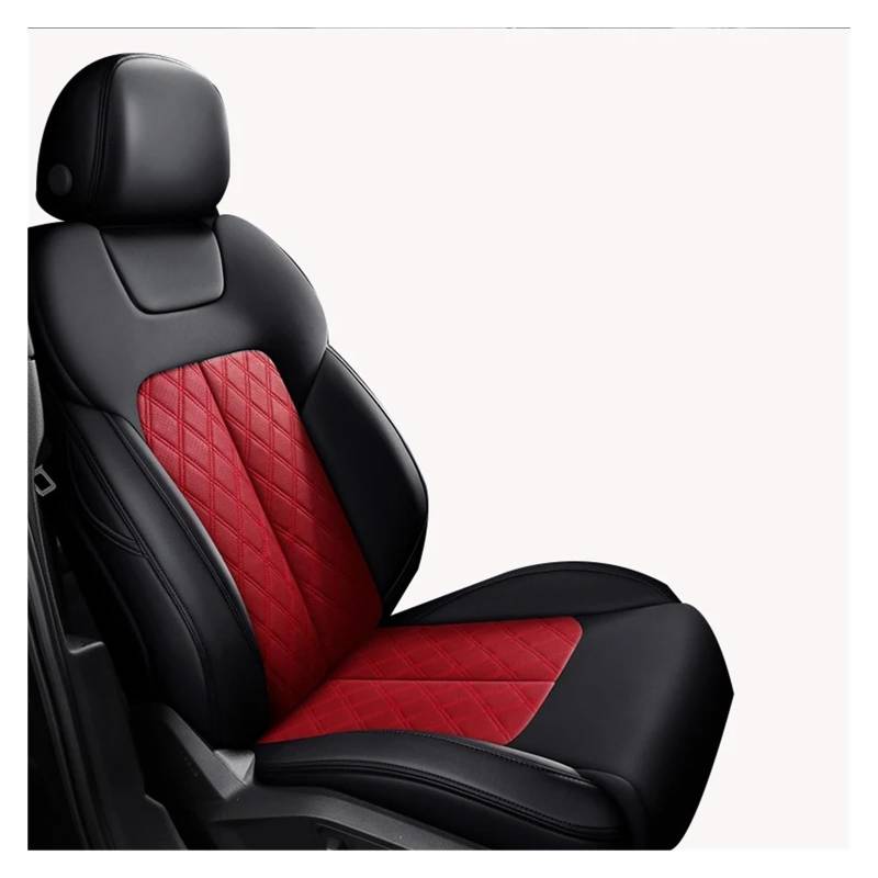 Mfibbmf Autositzüberzug Für Jeep Für Compass Für Grand Für Cherokee Wj Wk2 Für Renegade Für Wrangler Autositzbezug Auto Schonbezüge(1Piece-Black Red) von Mfibbmf