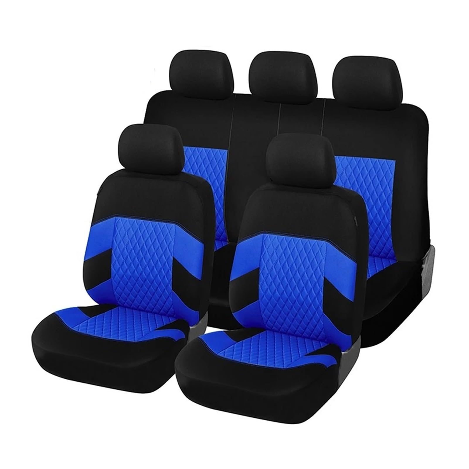 Mfibbmf Autositzüberzug Für Jetta Für MK6 Autositzbezüge Set Universal Auto Schonbezüge(Blue-9Piece) von Mfibbmf