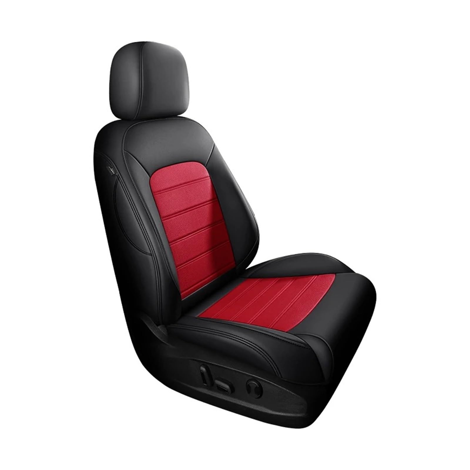 Mfibbmf Autositzüberzug Für Mini Für Cooper R50 R56 F56 Für Clbuman Für Countryman Autositzbezüge Auto-Innenausstattung Auto Schonbezüge(1Piece-Black Red) von Mfibbmf